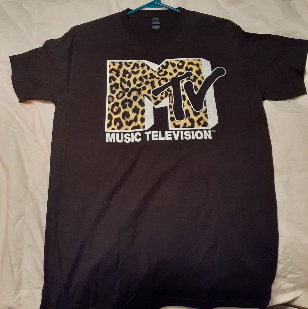 New MTV medium leopard print t-shirt brand new